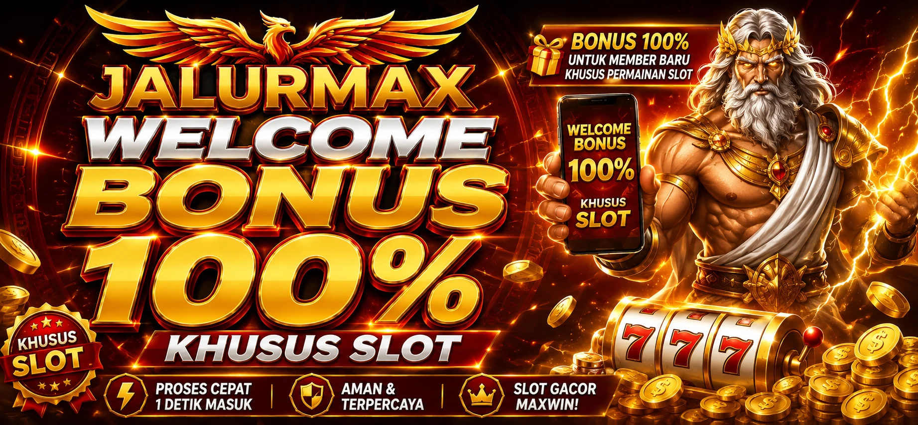 WELCOME BONUS 100% promo