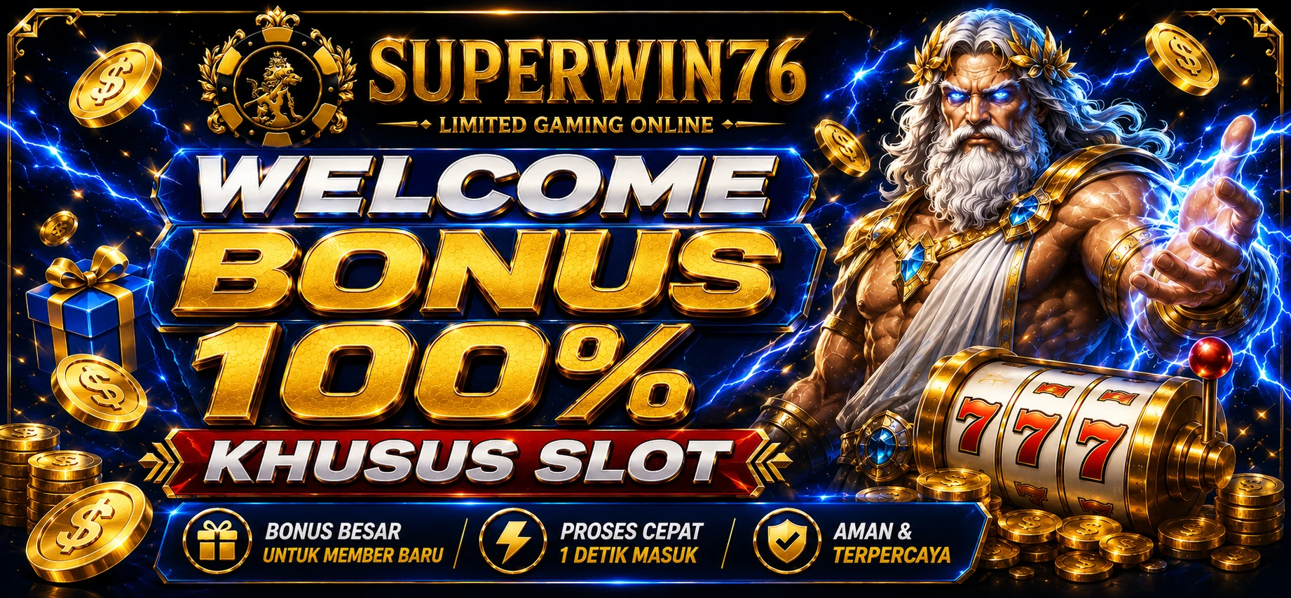 WELCOME BONUS 100% promo