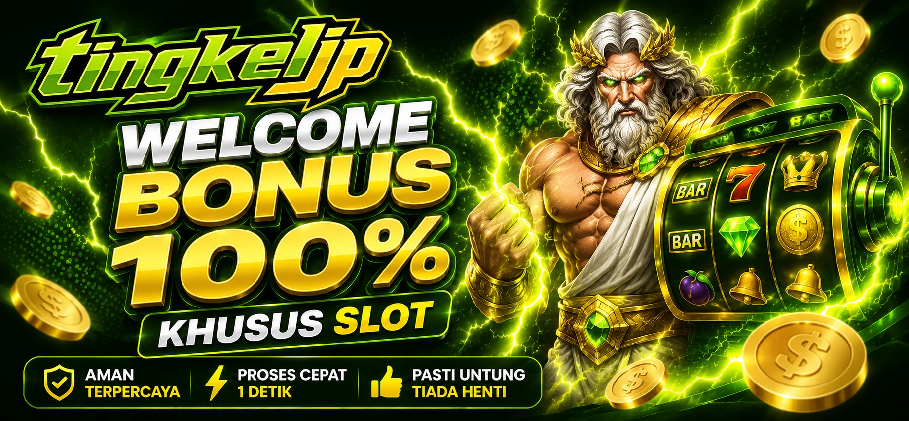 WELCOME BONUS 100% promo