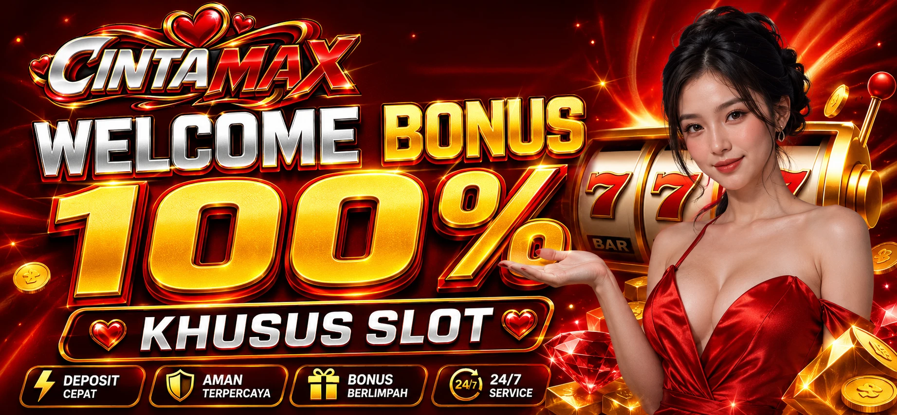 WELCOME BONUS 100% promo