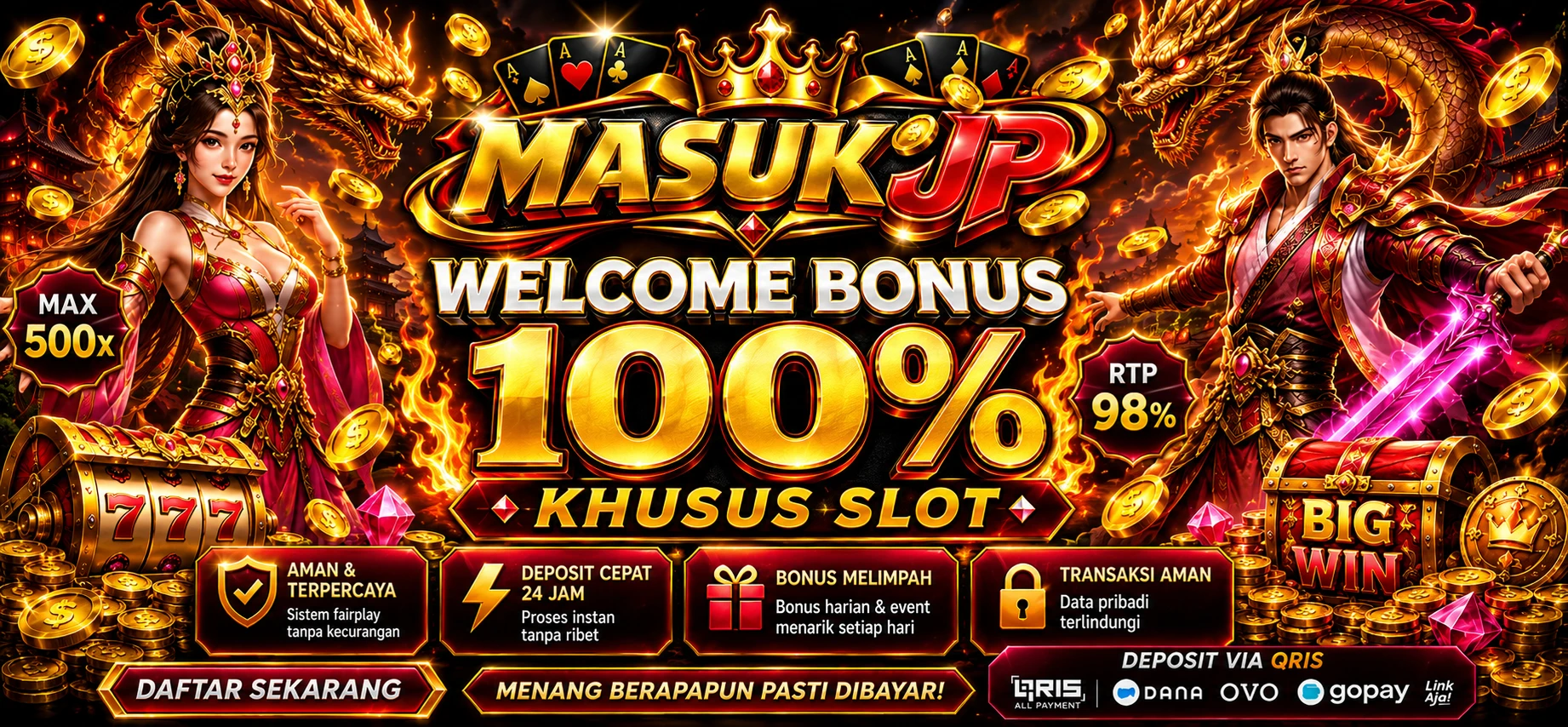 WELCOME BONUS 100% promo